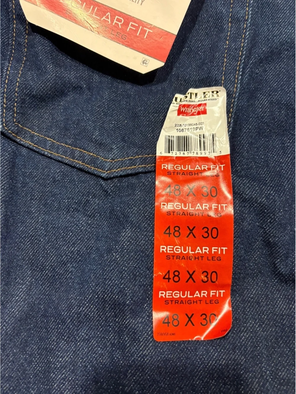 Wrangler Rustler Men's Heavyweight Denim Jeans Regular 48x30